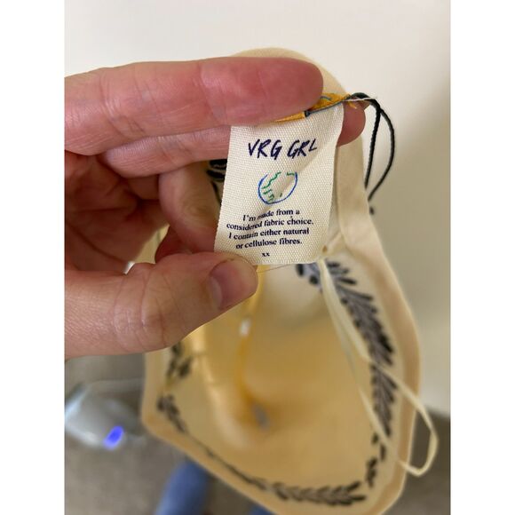 VRG GRL 100% Linen Skirt Women's 4 Midi embroidered boho spring fairy NEW - Picture 6 of 11